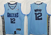 Men's Memphis Grizzlies #12 Ja Morant Blue Stitched Jersey,baseball caps,new era cap wholesale,wholesale hats